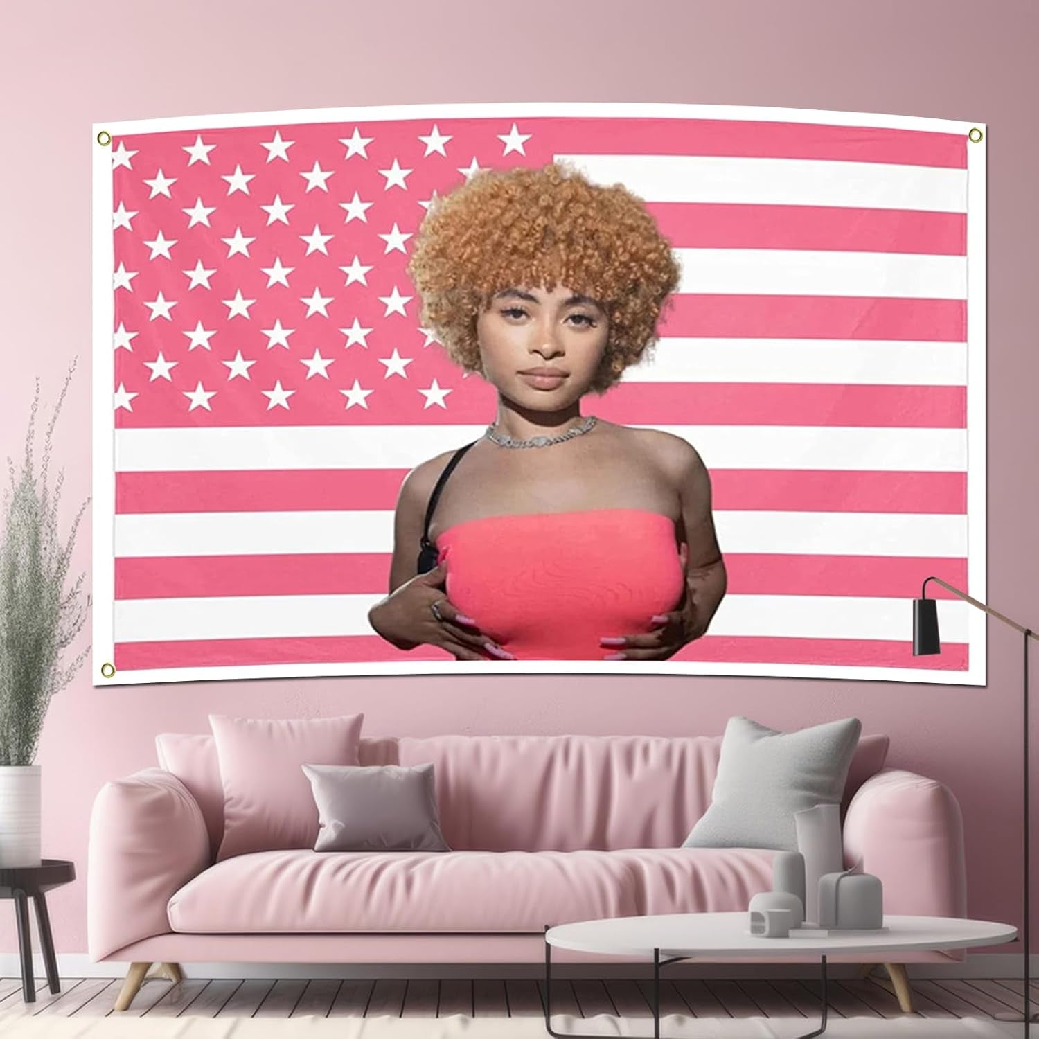 Tapisserie glace épices drapeau drapeaux roses Accueil - Accessoires et Décoration Naty Shop