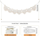 Tapisserie ihonyi déco chic guirlande frangée led Maison - Accessoires et Décorations Naty Shop