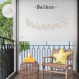 Tapisserie ihonyi déco chic guirlande frangée led Maison - Accessoires et Décorations Naty Shop