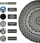 Tapisserie Inde serviette de plage ronde mandala hippiegrand indien Maison - Accessoires et Décorations Naty Shop