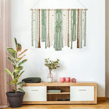 Tapisserie lomohoo grande déco vert esthétique tissée Maison - Accessoires et Décorations Naty Shop