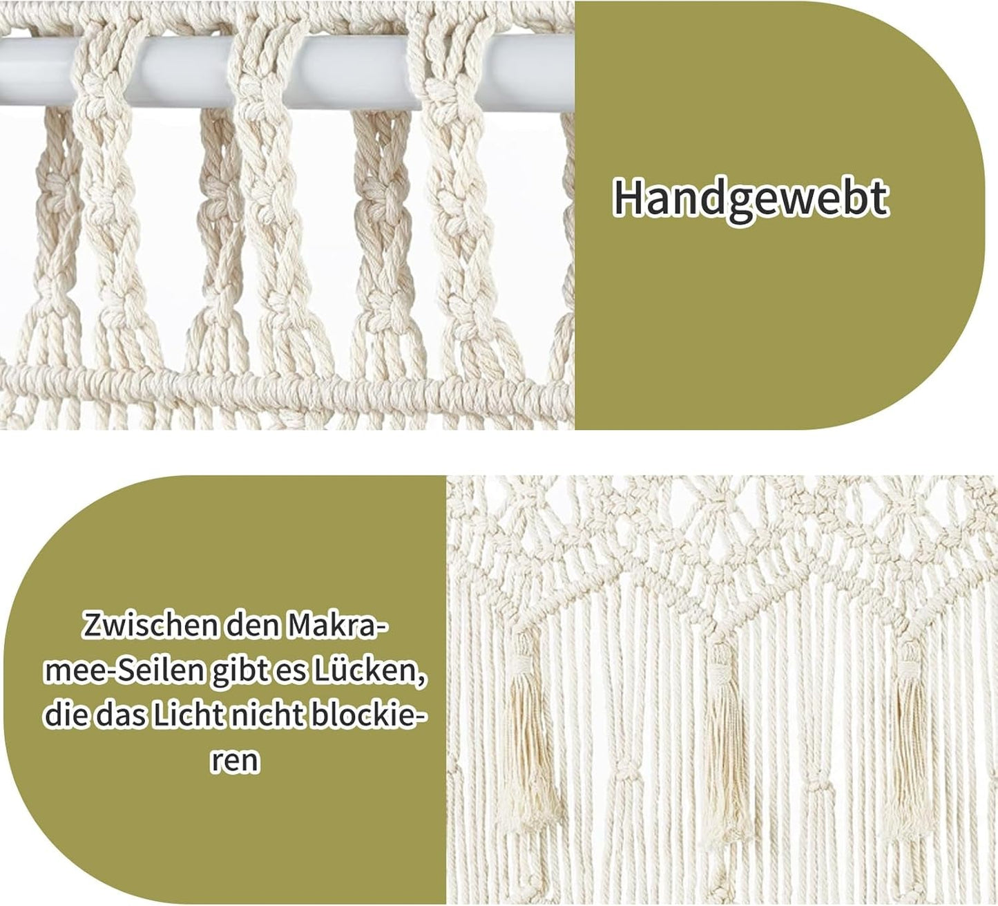 Tapisserie, rideau de porte, tapisserie tissée, séparateur de pièce, Maison - Accessoires et Décorations Naty Shop