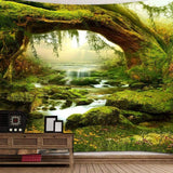 Tapisserie psychédélique forêt lumineuse tapisserie lumière du soleil paysage suspendu Maison - Accessoires et Décorations Naty Shop