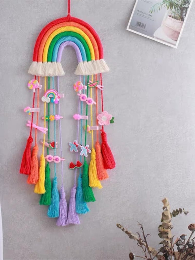 Tapisserie arc-en-ciel décoration corde coton arc-en-ciel Accueil - Accessoires et Décorations Naty Shop