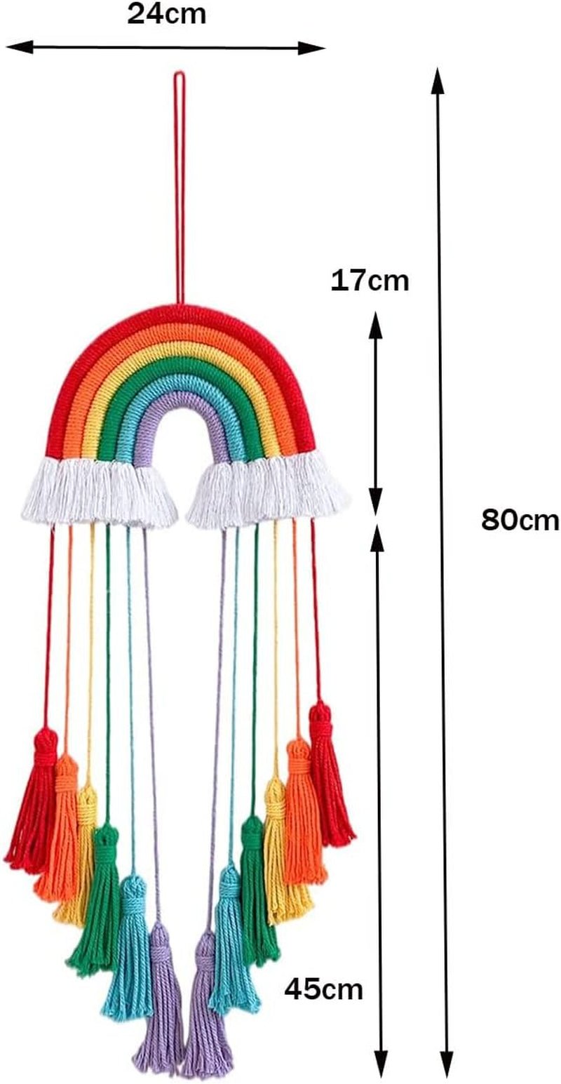 Tapisserie arc-en-ciel décoration corde coton arc-en-ciel Accueil - Accessoires et Décorations Naty Shop