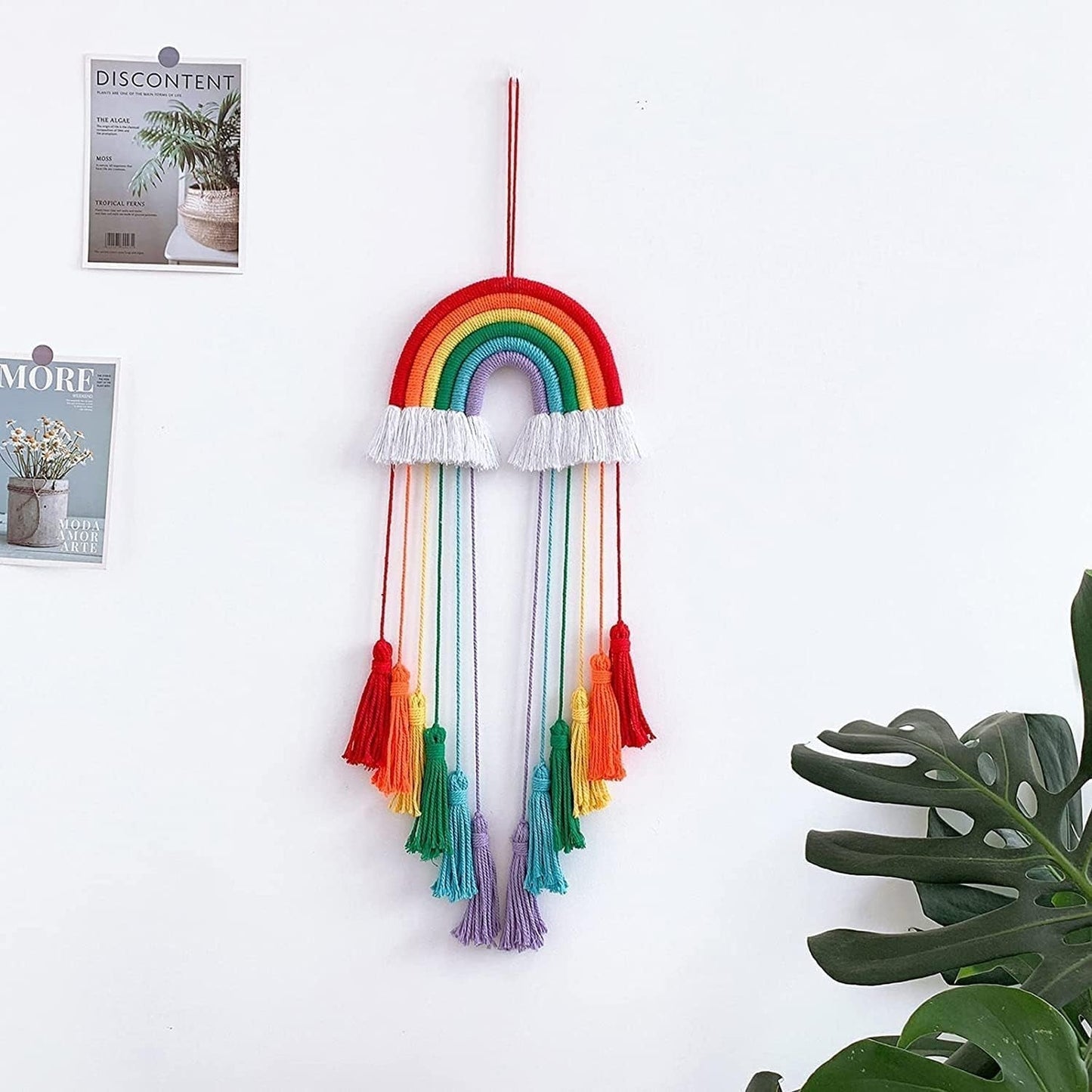 Tapisserie arc-en-ciel décoration corde coton arc-en-ciel Accueil - Accessoires et Décorations Naty Shop
