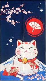 Tapisserie de style japonais en lin épais rideaux longs noren Accueil - Accessoires et Décorations Naty Shop Default Title