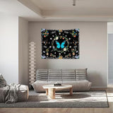 Tapisserie tapisserie papillons verts tissu brossé Accueil - Accessoires et Décorations Naty Shop