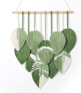 Tapisserie tapisserie feuilles vertes tissée à la main Accueil - Accessoires et Décorations Naty Shop Salutations