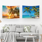 Tapisserie ulticool maison plage mer palmier île Maison - Accessoires et Décorations Naty Shop