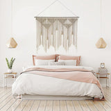 Tapisserie de porte tissée beige pompon chambre balcon Maison - Accessoires et Décoration Naty Shop