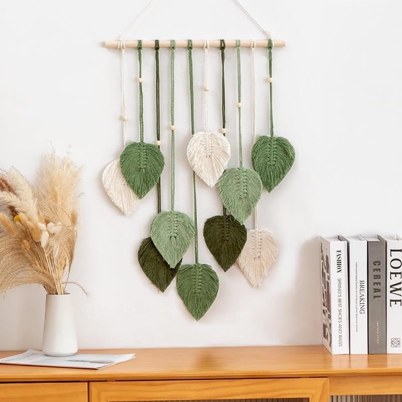 Tapisserie verte naturelle décorant les murs de la chambre de la chambre Accueil - Accessoires et Décorations Naty Shop