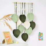 Tapisserie verte naturelle décorant les murs de la chambre de la chambre Accueil - Accessoires et Décorations Naty Shop