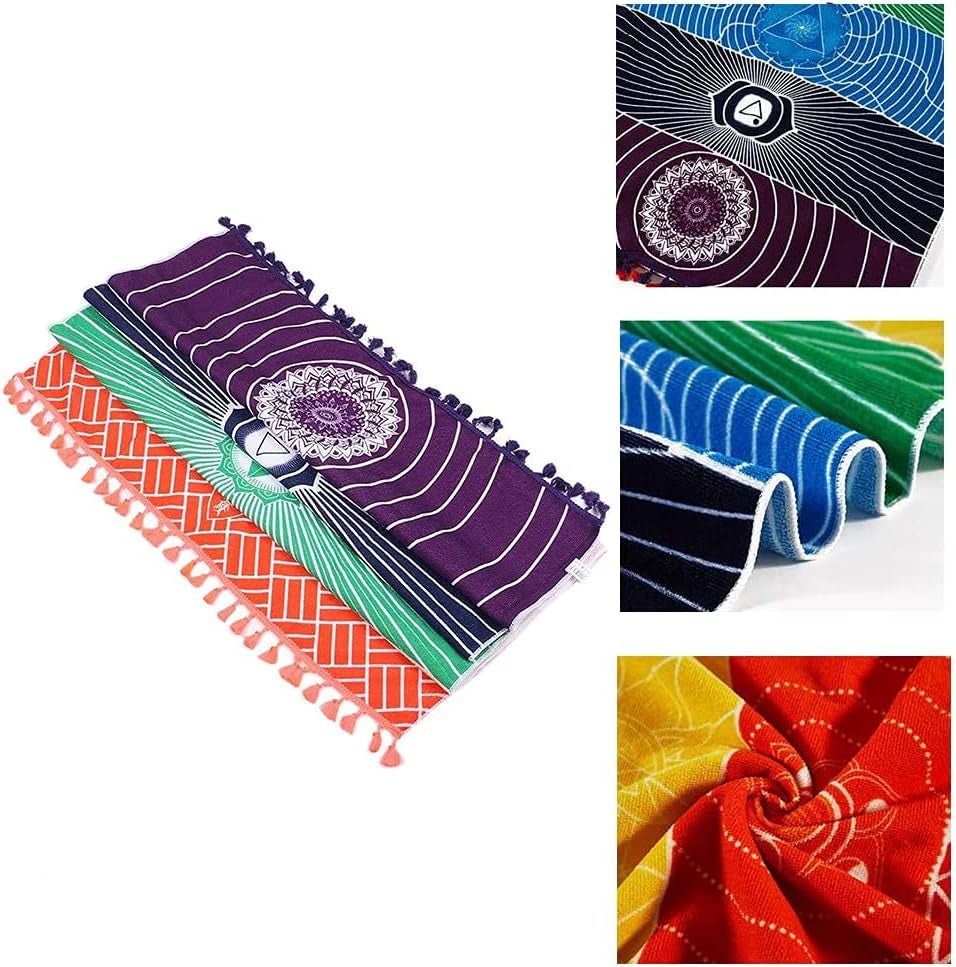 Tapisserie yoga méditation sept chakras hippie Casa - Accessoires et Décorations Naty Shop