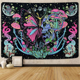 Tapisserie Yrendenge tapisserie fluorescente phase papillons Accueil - Accessoires et Décorations Naty Shop