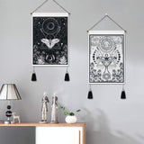 Tapisserie Yugarlibi 2pcs petites tapisseries suspendues lune et soleil Accueil - Accessoires et Décorations Naty Shop