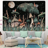 Tapisserie yugarlibi champignon forêt noire escargot à suspendre Maison - Accessoires et Décorations Naty Shop