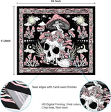 Tapisserie yugarlibi crâne rose champignons squelette Accueil - Accessoires et Décoration Naty Shop