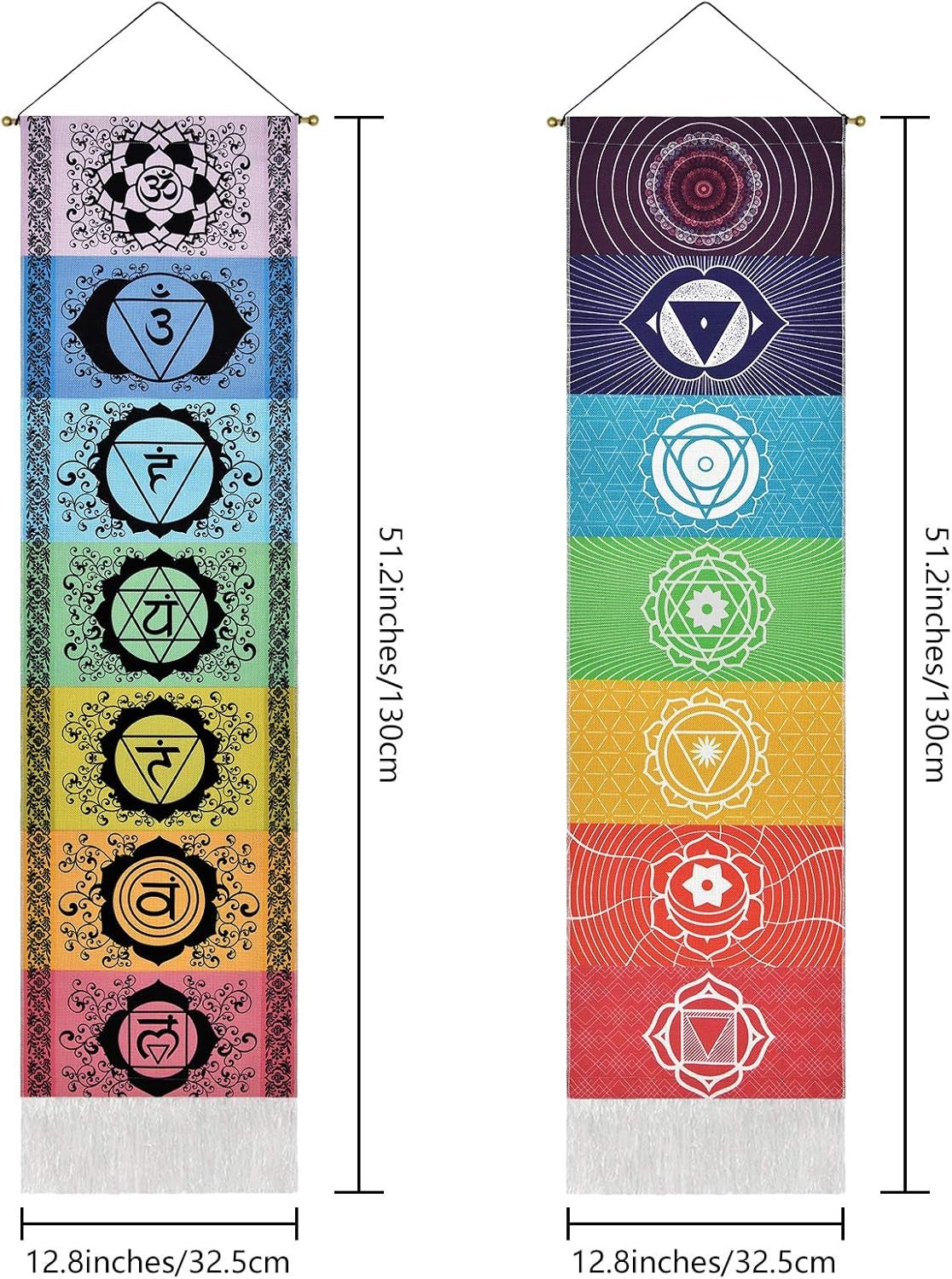 Tapisserie yugarlibi ensemble à suspendre chakra méditation yoga trippy Maison - Accessoires et Décorations Naty Shop