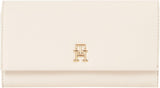 Tommy Hilfiger Aw0aw17267 Femme Portefeuille Femme Naty Shop Beige (Canne à Sucre) Os
