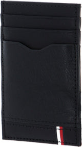 Tommy Hilfiger TH Central Cardholder, Portefeuille à deux volets pour hommes, Noir, Taille unique Portefeuille pour hommes Naty Shop