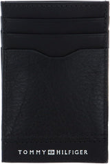 Tommy Hilfiger TH Central Cardholder, Portefeuille à deux volets pour hommes, Noir, Taille unique Portefeuille pour hommes Naty Shop