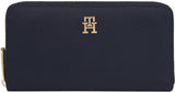 Tommy Hilfiger Portefeuille Femme Poppy Large Card Slots Portefeuille Femme Naty Shop Space Blue Os