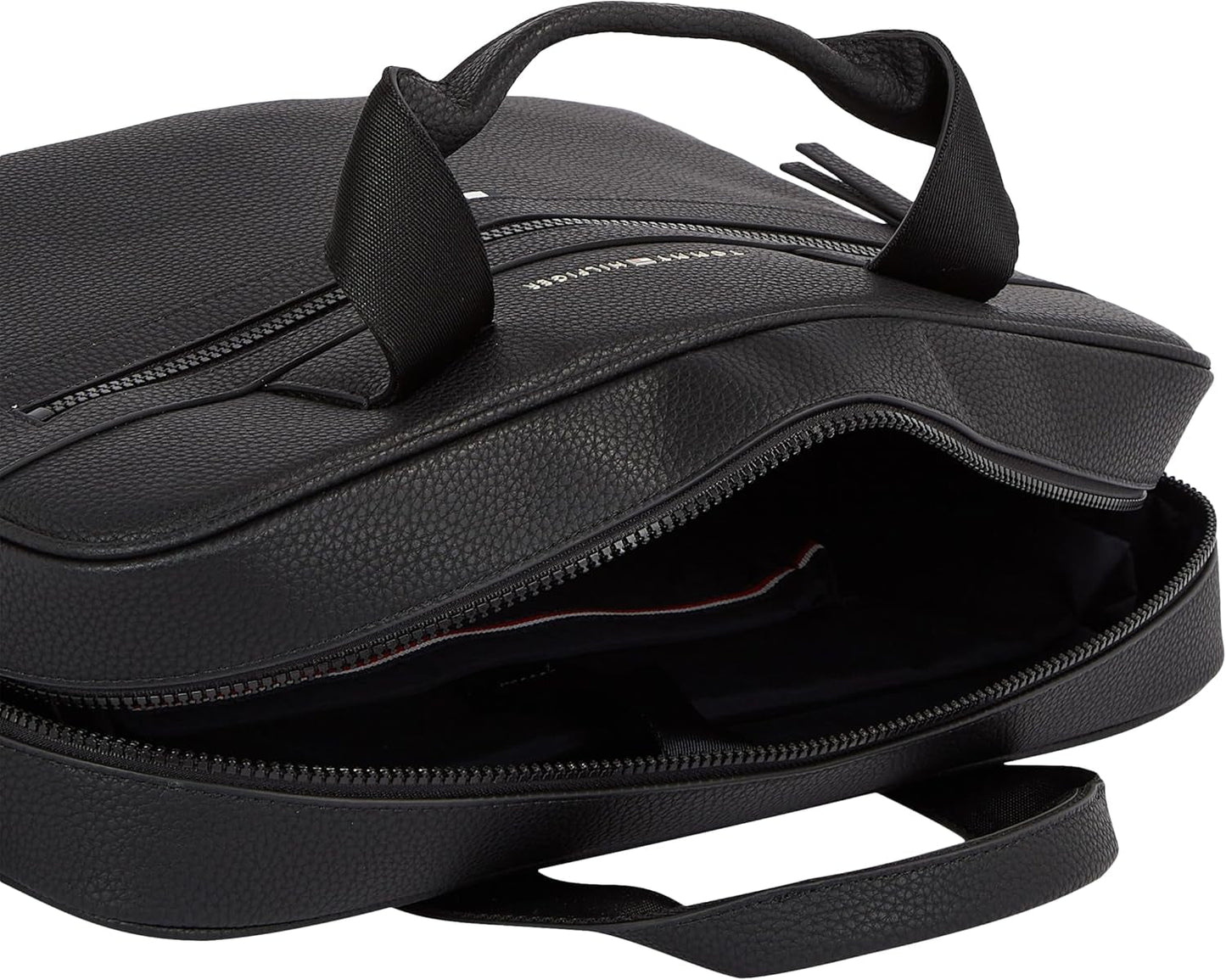 Tommy Hilfiger ESSENTIAL PU COMPUTER BAG sac pour ordinateur portable pour hommes, Noir, OS Bagages et équipement de voyage Naty Shop