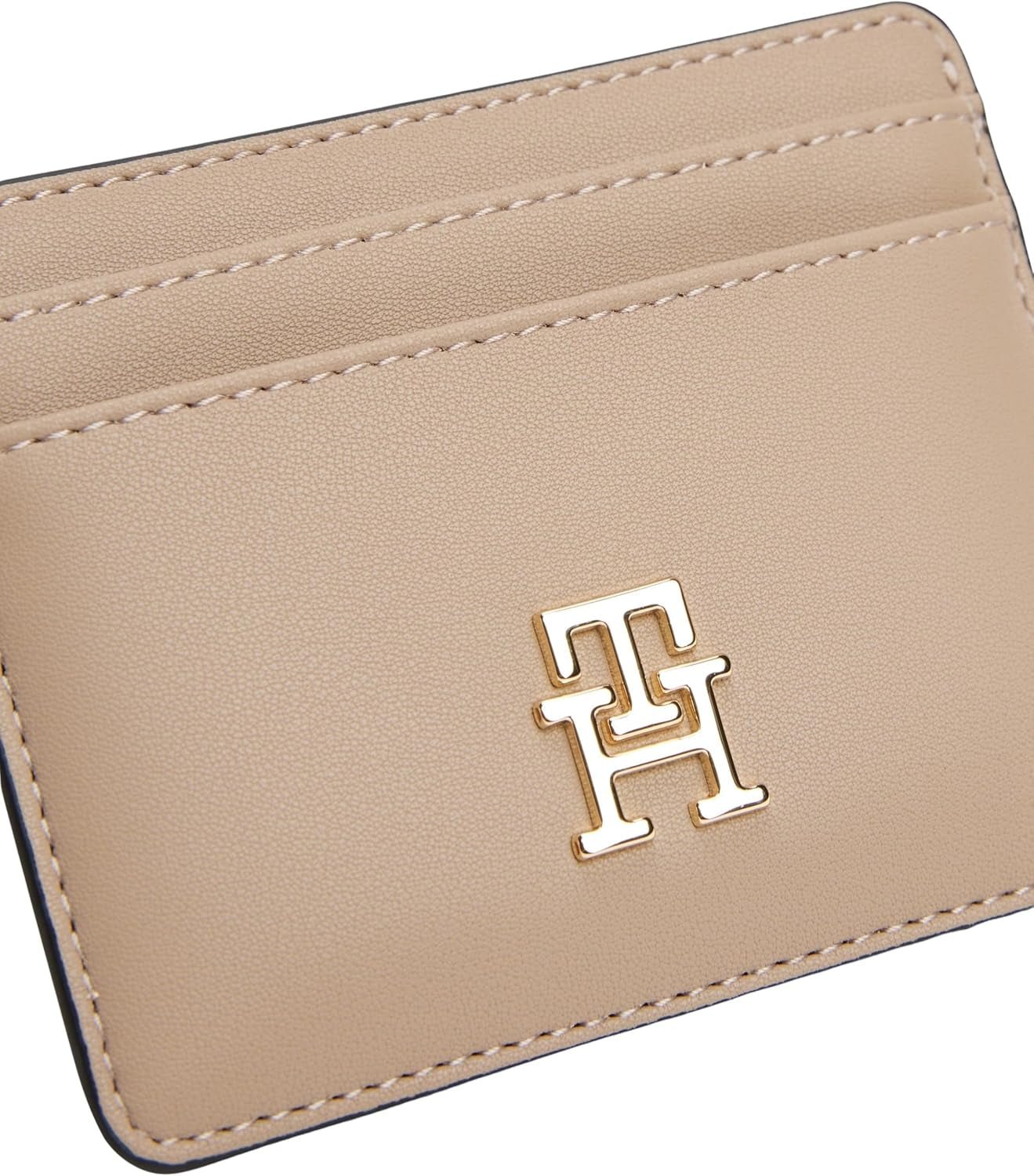 Tommy Hilfiger porte-cartes pour femme Femelle avec logo, Beige (Coastal Taupe), Taille unique Portefeuille homme Naty Shop