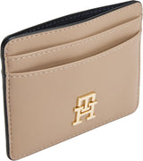 Tommy Hilfiger porte-cartes pour femme Femelle avec logo, Beige (Coastal Taupe), Taille unique Portefeuille homme Naty Shop