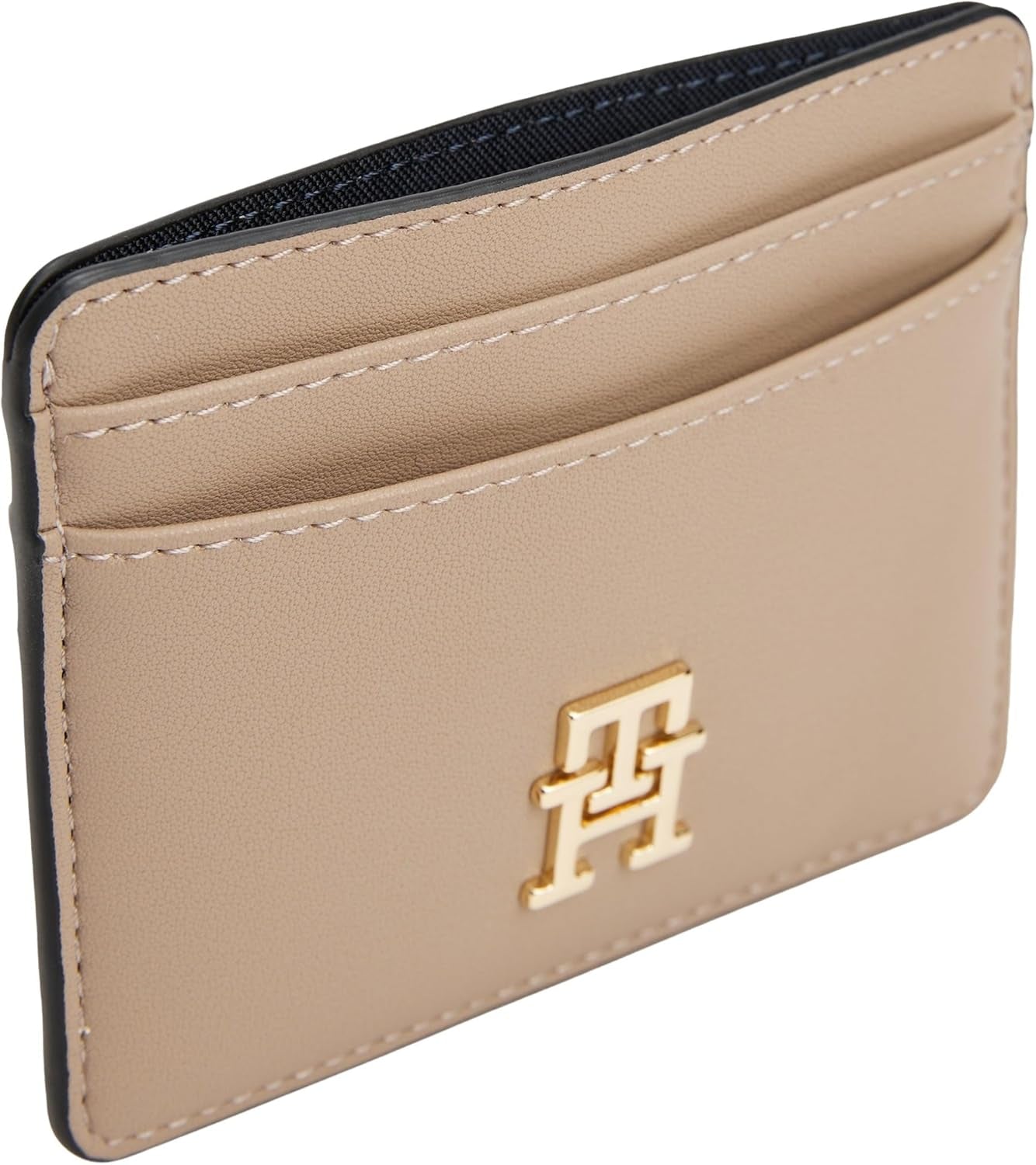 Tommy Hilfiger porte-cartes pour femme Femelle avec logo, Beige (Coastal Taupe), Taille unique Portefeuille homme Naty Shop