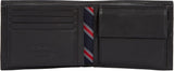 Tommy Hilfiger Eton Portefeuille à trois volets avec poche pour monnaie Naty Shop Portefeuille pour homme