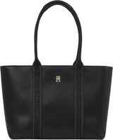 Tommy Hilfiger Th Logotape Tote Aw0aw17198 Sac cabas Femme Sacs Naty Shop Noir (black)