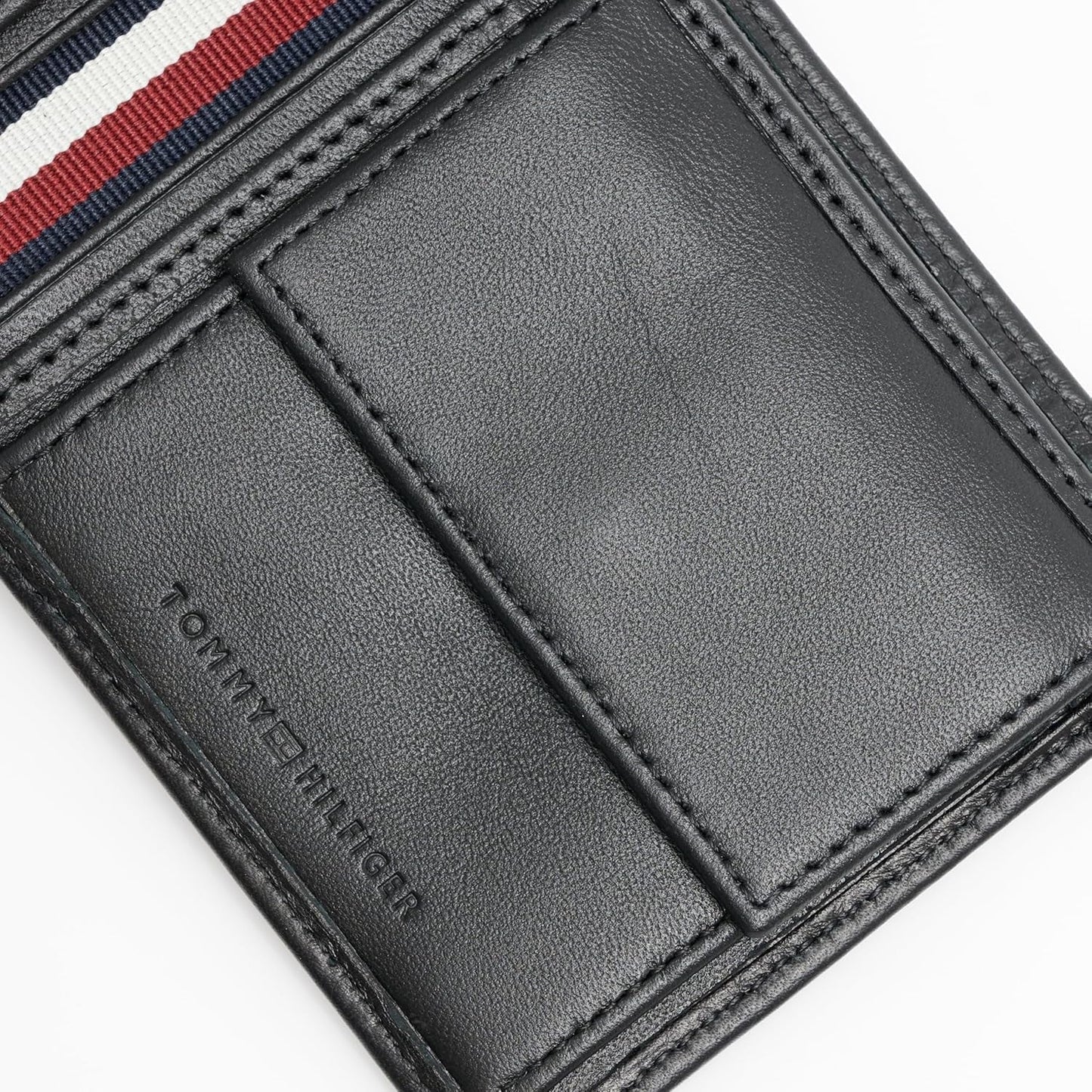 Tommy Hilfiger TH PREMIUM LEATHER EXTRA CC COIN Portefeuille double pour homme Black OS Portefeuille pour homme Naty Shop