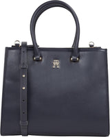 Tommy Hilfiger Sac fourre-tout Eternity Med Zip Up Bag Sacs pour femmes Naty Shop Space Blue Taille unique