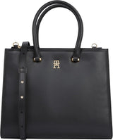 Tommy Hilfiger Sac fourre-tout Eternity Med Zip Up Bag Sacs pour femmes Naty Shop Noir (Noir) Taille unique