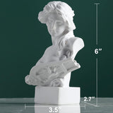 XMGZQ Sculpture de Statue d'Aphrodite Blanche, Statue de Buste de Mythologie Grecque en résine, pour la décoration de Chambre de Coquette, décoration de Chambre d'académie Sombre, étagères, cloison, Statuettes et Sculptures