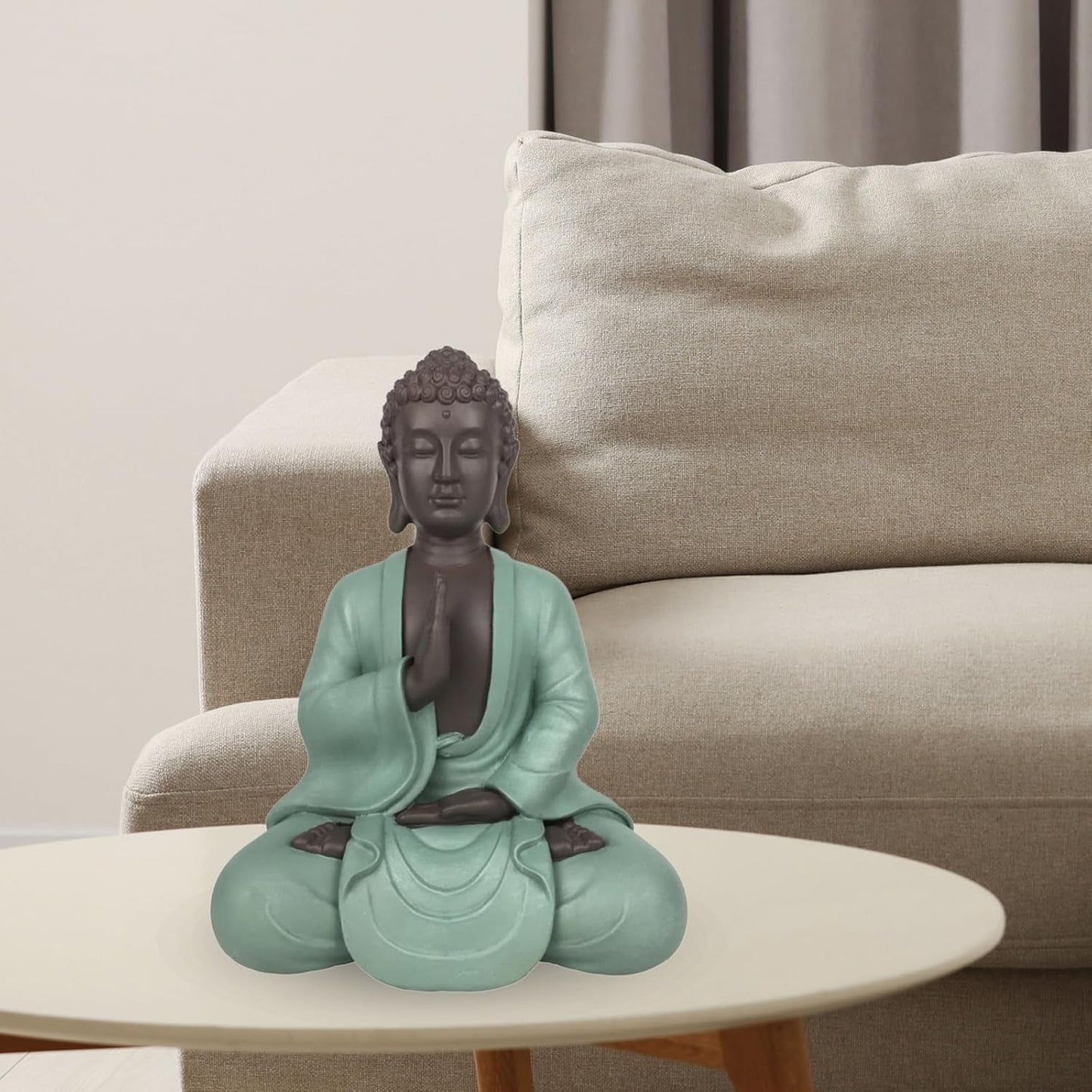 Zen Arôme SBM5 Statue Zen Bodhi, vert/marron, hauteur 20 cm Statuettes et sculptures Naty Shop