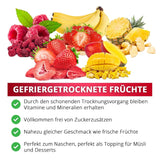 Framboises lyophilisées, SANS produits chinois, 500g de fruits entiers lyophilisés, sans additifs, fruités, fabriqués en Allemagne Produits déshydratés Naty Shop